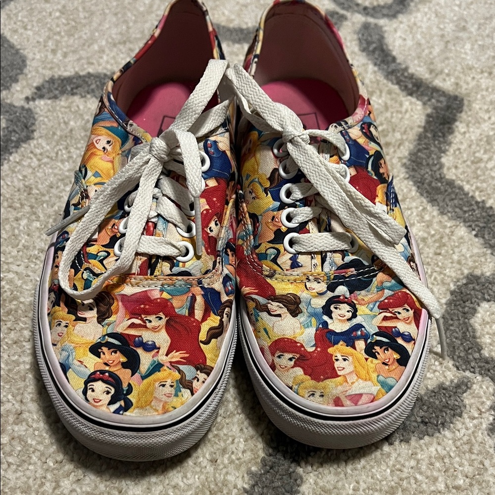 Disney Vans Princess Print Lace-Up Sneakers